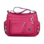 ⁦New Casual Large Capacity Shoulder Bags For Women Waterproof Oxford Multi-Zipper Crossbody Bag For Mother Shopping Handbag⁩ - الصورة ⁦17⁩