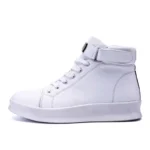 ⁦Large Size High Top PU Leather Men's Sneakers Male Running Shoes Sports Man Shoes Sport Man Sneakers Red Vulcanise Flat GME-2226⁩ - الصورة ⁦2⁩