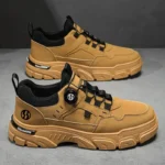 ⁦Autumn Mens Casual Shoes Leather Men's Sneakers Comfortable Soft Male Wark Board Shoes Platform Shoe for Men Кроссовки Мужские⁩ - الصورة ⁦9⁩