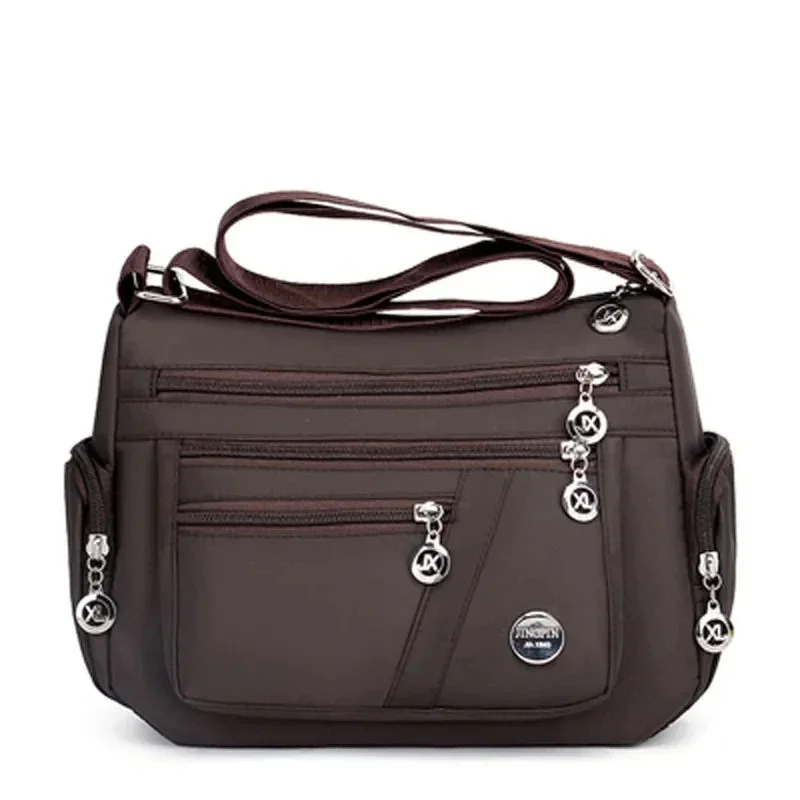 S42b1c8e979814bc6a758cba8b868da46B.webp New Casual Large Capacity Shoulder Bags For Women Waterproof Oxford Multi-Zipper Crossbody Bag For Mother Shopping Handbag - Image 1