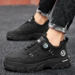 ⁦Autumn Mens Casual Shoes Leather Men's Sneakers Comfortable Soft Male Wark Board Shoes Platform Shoe for Men Кроссовки Мужские⁩ - الصورة ⁦6⁩