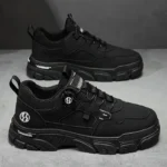 ⁦Autumn Mens Casual Shoes Leather Men's Sneakers Comfortable Soft Male Wark Board Shoes Platform Shoe for Men Кроссовки Мужские⁩ - الصورة ⁦8⁩
