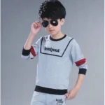 ⁦2024 New Boys Clothes Sport Suit Casual Sets Autumn Letter Children Winter Kids Tracksuit Spring + pants 5 6 7 8 9 10 11 12 year⁩ - الصورة ⁦7⁩