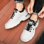 ⁦Autumn Mens Casual Shoes Leather Men's Sneakers Comfortable Soft Male Wark Board Shoes Platform Shoe for Men Кроссовки Мужские⁩ - الصورة ⁦4⁩