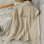 ⁦Women Sweet Shirts Cute Tops Peter Pan Collar S-3XL Loose Fashion Temper Minimalist Lolita French Elegant Clothes Trendy 5-Color⁩ - الصورة ⁦3⁩