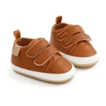 Classic Fashion Baby Casual Sneakers Vintage PU Leather 4 Colours Kids Baby Soft Rubber Sole Slip Resistant Infant Crib Shoes - Image 5