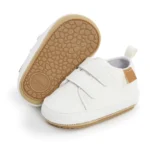 Classic Fashion Baby Casual Sneakers Vintage PU Leather 4 Colours Kids Baby Soft Rubber Sole Slip Resistant Infant Crib Shoes - Image 2