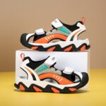 Boys' Sports Footwear - Non-Slip, Durable, Patterned Design with EVA Sole for Water and Outdoor Use - Image 2