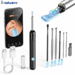 INSKAM Earwax Cleaner with Camera And Light - with 6 Ear Spoon Sets And 7pcs Wireless Earwax Removal Tool - Supports Wifi Connection - Suitable for All Mobile Phones - Earwax Removal - Rechargeable Lithium Battery - Safe And Convenient Ear Cleaner