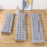 1pc Rocking Chair Cushion Multi-functional Durable Reversible Chair Cushion - Warm with Removable Rocking Chair Cushion Suitable for office chairs, recliner cushions, etc., suitable for all seasons, solid color design (48.01*119.99cm) - Image 7