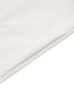Men's Elegant White Long Sleeve Kandora - Traditional Arabian Robe with Stand Collar, Geometric Pattern, All-Season Polyester Blend for Islamic and Cultural Events, Allseason Robe | Elegant Kandora | Smooth Fabric - Image 6