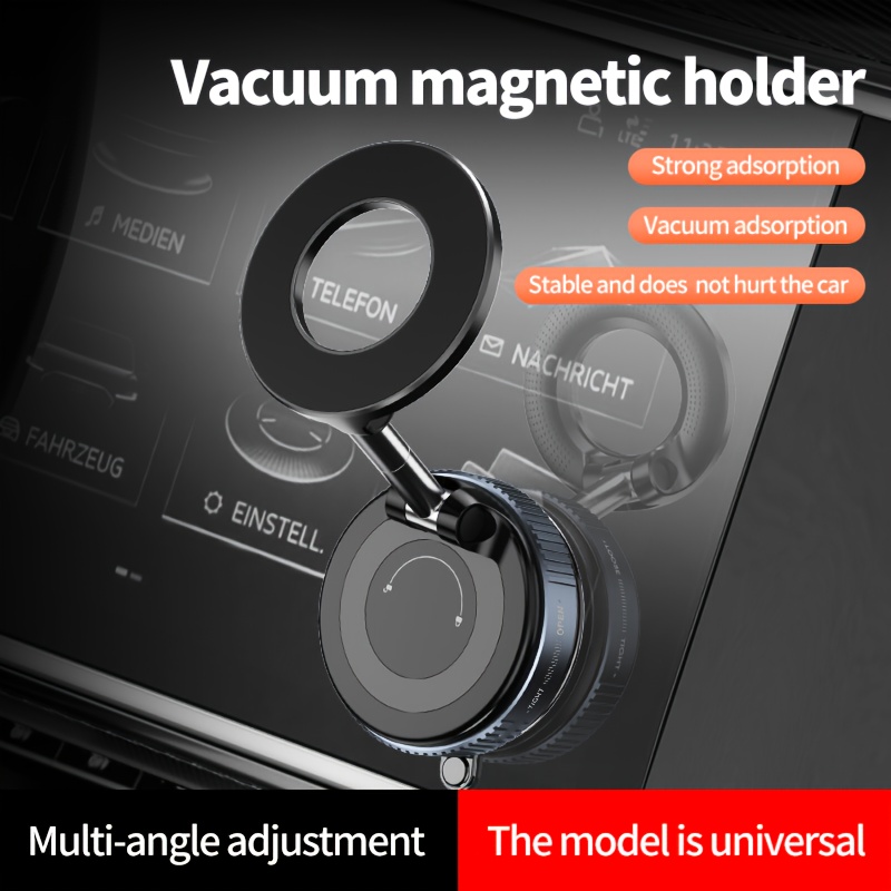 0249a97c-808b-40e8-a58c-3f7ebd07aaa2.jpg K007 Strong Magnetic Car Phone Holder - Foldable, 360° Adjustable Vacuum Mount with Multi-Angle Adjustment, Waterproof Aluminum Alloy Design for Secure and Stable Phone Holding, Universal Car Mount|Modern Car Accessory|Adjustable Phone Holder - الصورة 1