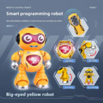 Remote Control Robot Youngsters's Toy for Boys, Can Dance and Sing, Voice Interactive Programming, Holiday Gift, Suitable for 4-8 Years Old, Requires 5 AA Batteries - Image 8
