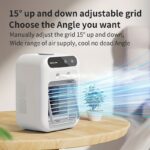 NIJ USB Rechargeable Mini Air Conditioner Fan - Portable Desk Cooling Device with Lithium Battery, Wireless, and USB Charging for Home, Office, or Dormitory Use, Cooling Device, NIJ - Image 9