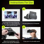 VR Headset: Mobile Virtual Reality 3D Glasses with Phone Lenses for iPhone & Android Smartphones - Premium VR Helmet, Immersive 3D Experience - Image 10