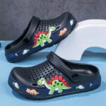 Casual Cute Cartoon Soft Sole Clogs For Boys, Breathable Lightweight Clogs For Indoor Outdoor Beach Pool