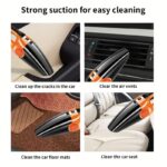 ⁦In-car Vehicle Household Indoor Large Vacuum Cleaner Power Large Suction Strong Vacuum Vehicle Small Vehicle Vacuum Cleaner Dry-wet Dual-use 12V⁩ - الصورة ⁦6⁩