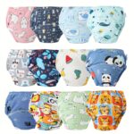 12pcs Youngsters Training Diapers Youngsters Sitting Aids Youngsters Underwear Gifts for Youngsters