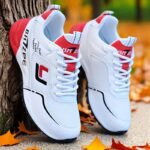 Men's Lightweight Breathable Mesh Running Shoes - White Low-Top Sneakers with Striped Design, EVA Cushion & Rubber Sole for All-Season Training, Gym, Casual Wear - Image 10