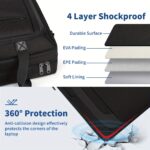 NEWHEY Laptop Bag for Men 43.94/39.62 cm Laptop Bag Briefcase Shoulder Messenger Bag Computer Bag Laptop Case for Travel/Business, Black - Image 8