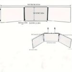 Versatile 3-Sided Folding Makeup Mirror with Adjustable Height - Wall-Mounted, No Battery Needed, Glass Frame - Image 7