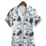 Men's Trendy Hawaiian Shirt With Fancy Palm Tree Prints For Summer Beach, Pool And Vacation - Image 11
