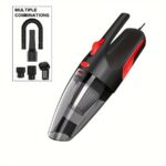 Car Wired Vacuum Cleaner, Car Cleaning Interior Cleaning Dust Removal Suction Large Power Strong Suction Green Black Suitable for People with Cars - Image 6