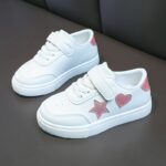 New Spring Collection 2025 Girls' Shoes Featuring Cute Heart Designs, Versatile Sneakers, Stylish Everyday White Shoes. - Image 9