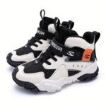 HABIBAO Boys' Athletic Sneakers - Non-Slip, Lightweight, Breathable Mesh Upper with Geometric Design, Durable EVA/TPR Sole for Outdoor Sports & Hiking, Spring/Fall Collection - Image 7