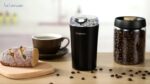 Coffee Bean Grinder Electric, Food Processor, Food Mixer, 200W Powerful Spice Grinder Electric, Grain Mills, Espresso Coffee Grinder for Spices, Nuts, 12 Cups/2.7oz, One Touch Push-Button Control with Brush, Coffee Spoon, 2 Blades - Image 13