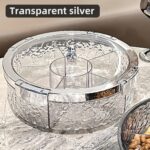 Multi-grid Snap-on Seal, Glacier Pattern Seal, Dried Fruit Plate, Living Room, Coffee Table, Household Candy, Snack Display Plate, Nut Storage Box, Fruit Plate - Image 4
