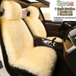 Luxury Plush Car Seat Covers - Thick Soft Faux Fox Fur 3pcs Front Single Seat Cushion Set with Back Storage Bag - Universal Fit Winter Warm Car Seat Protector for Driver and Passenger, Automotive Seat Pad, Winter Car Accessory | Plush Texture | Knit Fabri - Image 12