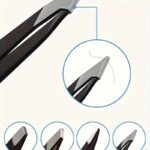 4Pcs/Set Tweezers, Eyebrow Tweezer Set, Eyelash Extension Clip Makeup Beauty Cosmetic Tools - Image 3