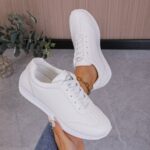 Women's Fashion Sneakers, Casual Low Top Comfortable Platform Soft Sole Skate Shoes, Low-top Versatile Work Footwear - Image 10