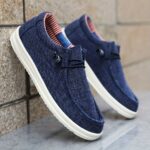 ⁦Men's Casual Slip-On Canvas Shoes, Comfortable Lightweight Slip On Casual Shoes For Daily & Leisure⁩ - الصورة ⁦3⁩