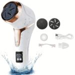 GERTZY Electric Foot Callus Remover Kit - Rechargeable, Portable Pedicure Tool for Professional Foot Care, IPX6, Ideal for Dry, Hard, Cracked Skin, Perfect Father'S Day Gift, Professional Foot Care|Modern Foot Care|IPX6, Foot Care Tools - Image 6