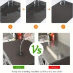 [Anti-Slip Protector] 1pc Anti-Slip Quick-Dry Modern Geometric Stripe Washer & Dryer Lid Protector Mat | Cream Highly Absorbent Top Cover for Laundry Appliances, Durable Non-Slip Surface & Decorative Design, Appliance Surface Guard, Washing Machine C - Image 6