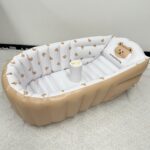 Korean baby inflatable bathtub bathtub Children high appearance level baby PVC bathtub bathtub portable collapsible bath tub game pool inflatable bathtub travel artifact - Image 5
