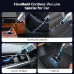 16000Pa Strong Suction, 100W Brushless Motor Vacuum Cleaner, Handheld Car Vacuum, 4-In-1 Portable Vacuum Cleaner, Suitable for Cars, Homes, Offices, And Camping. - Image 9