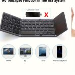 ZYY Portable Wireless Three-Fold Keyboard with Touchpad, Ultra-Thin Design, Rechargeable Lithium Polymer Battery 140mAh, USB Charging, Compatible with Android, iOS, Windows, Mac, with Type-C Charging Port, for Office and Travel - Image 4