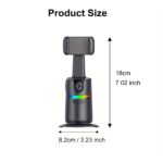 360° Smart Tracking Head with AI Cloud Eye - Wireless, Gesture-Controlled, Face Recognition, Horizontal/Vertical Screen Switch, Colorful Ambient Lights, Ideal for Selfie, Video, Live Streaming on YouTube, TikTok, Vlog, and More, Selfie Apparatus|Modern He - Image 6