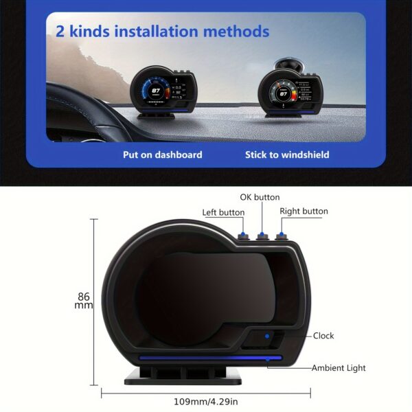 The YNF luxury car-level intelligent car DVR, with OBD and GPS dual modes, can perceive the vehicle condition, precisely measure over 20pcs of data, enable interaction in 12 languages, and offer multiple types of alarms to protect your journey.