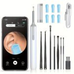 Earwax Removal Tool, 8pcs Ear Care Set, Earwax Cleaner with Camera, Earwax Removal Kit with Light, In-Ear Camera with 6 Ear Spoons, Earwax Cleaner for Ios And Android, 1080P HD Otoscope, Valentine'S Day Gift, Holiday Gift, Birthday Gift - Image 8