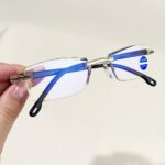 10pcs CABECADE Blue Light Blocking Reading Glasses - Rimless HD Presbyopia Glasses with Lightweight Plastic Frame & Metal Hinges, +1.50 Strength for Computer Use & Book Reading, Men & Women, Vision Care Accessories | Minimalist Eyewear | Durable Eyewear - Image 4