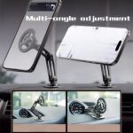 ⁦1pc Universal Car Phone Holder, Magnetic Wall Mount with Rotatable Design, Waterproof PC Material, Compatible with All Smartphones⁩ - الصورة ⁦6⁩