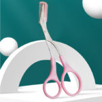 ⁦Eyebrow Scissors With Comb, Stainless Steel Scissors, Safety Eyebrow Makeup Scissors⁩ - الصورة ⁦11⁩