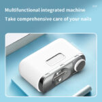 2in 1 Electric Automatic Nail Clipper Polishing Fingernail Trimmer Manicure - Image 2