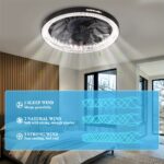 1pc 33.02cm Modern Ceiling Fan With Lights And Remote Control, E26/E27 Base Easy Install Socket Fan Light, 3 Speed Wind Adjustment, 3 Colors 3000-6500k Dimmable Led Light for Bedroom, Kitchen, Living Room, Storage Room, Garage, Bathroom