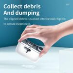 Electric Automatic Nail Clipper and Polisher for Adults - USB Rechargeable, 2-in-1 Fingernail Trimmer with Illuminated Manicure Tool, Lithium Battery, Precise Control, Ideal for Home and Salon Use, Nail Care Device | Minimalist Nail Trimmer | USBrechargea - Image 4