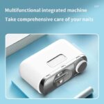Electric Automatic Nail Clipper and Polisher for Adults - USB Rechargeable, 2-in-1 Fingernail Trimmer with Illuminated Manicure Tool, Lithium Battery, Precise Control, Ideal for Home and Salon Use, Nail Care Device | Minimalist Nail Trimmer | USBrechargea - Image 7